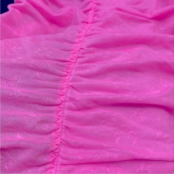 Victoria Secret Sexy Little Things Pink Garter Slip Bows 34C Underwire N… - Picture 11 of 12